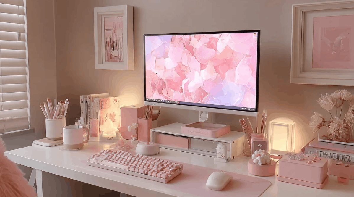 How to Curate a Monochromatic Desk: The Best All-White (or All-Pink) Study Supplies