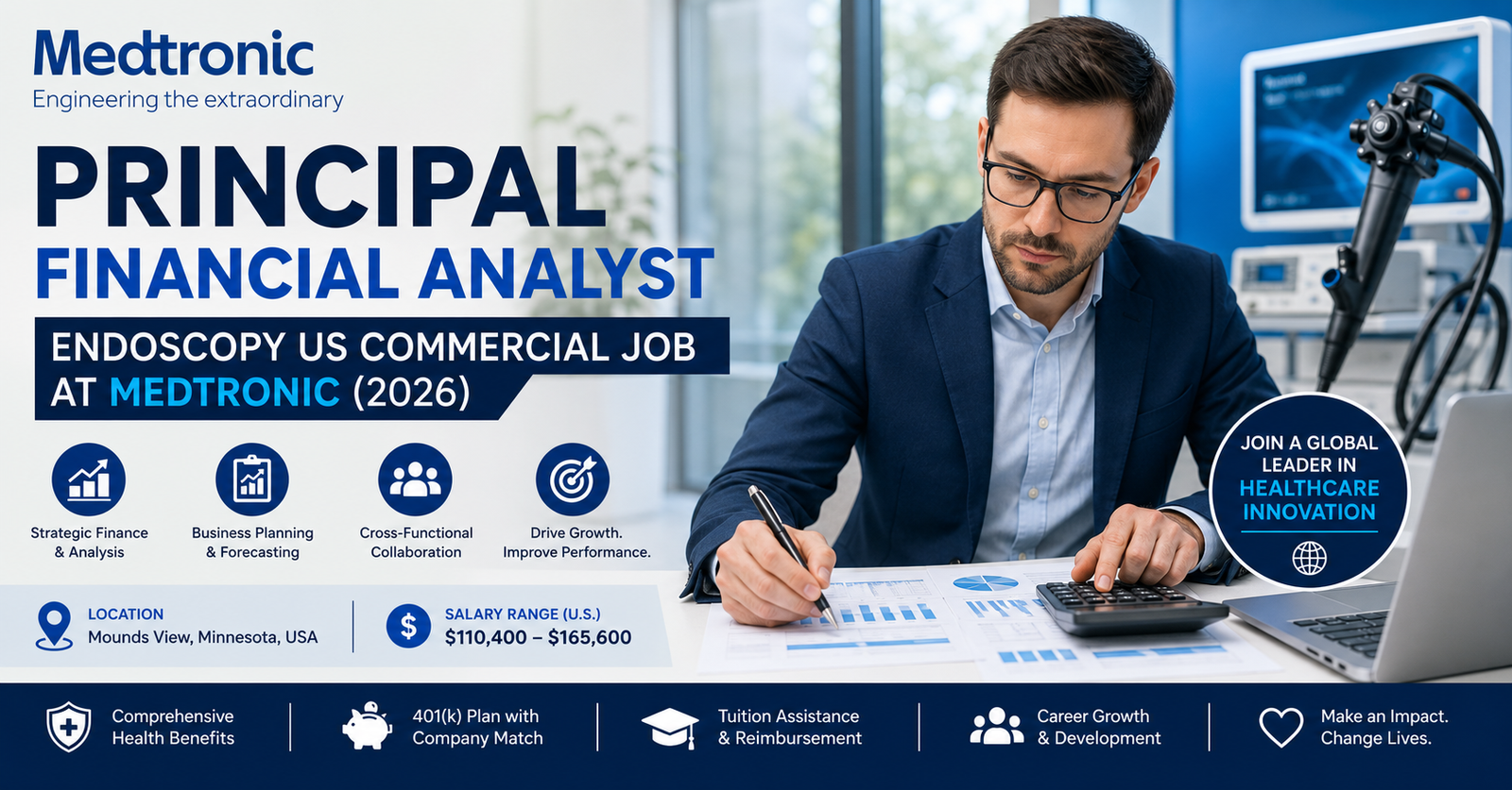 Principal Financial Analyst – Endoscopy US Commercial Job at Medtronic