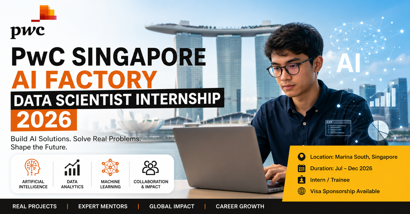 PwC Singapore AI Factory Data Scientist Internship 2026